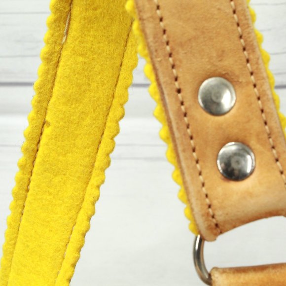 Vtg! JURA Brown Leather Patina Genuine School Bag Casual Backpack - Picture 8 of 11